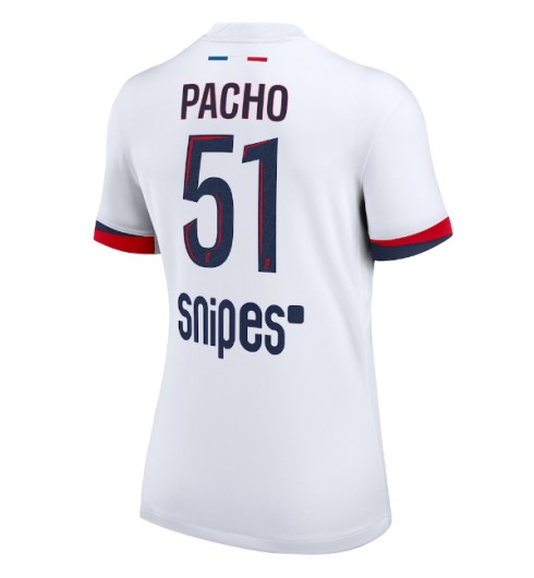 Paris Saint-Germain Willian Pacho #51 Venkovní Dres pro Dámské 2025-26 Krátký Rukáv Paris Saint-Germain Willian Pacho #51 Venkovní Dres pro Dámské 2025-26 Krátký Rukáv